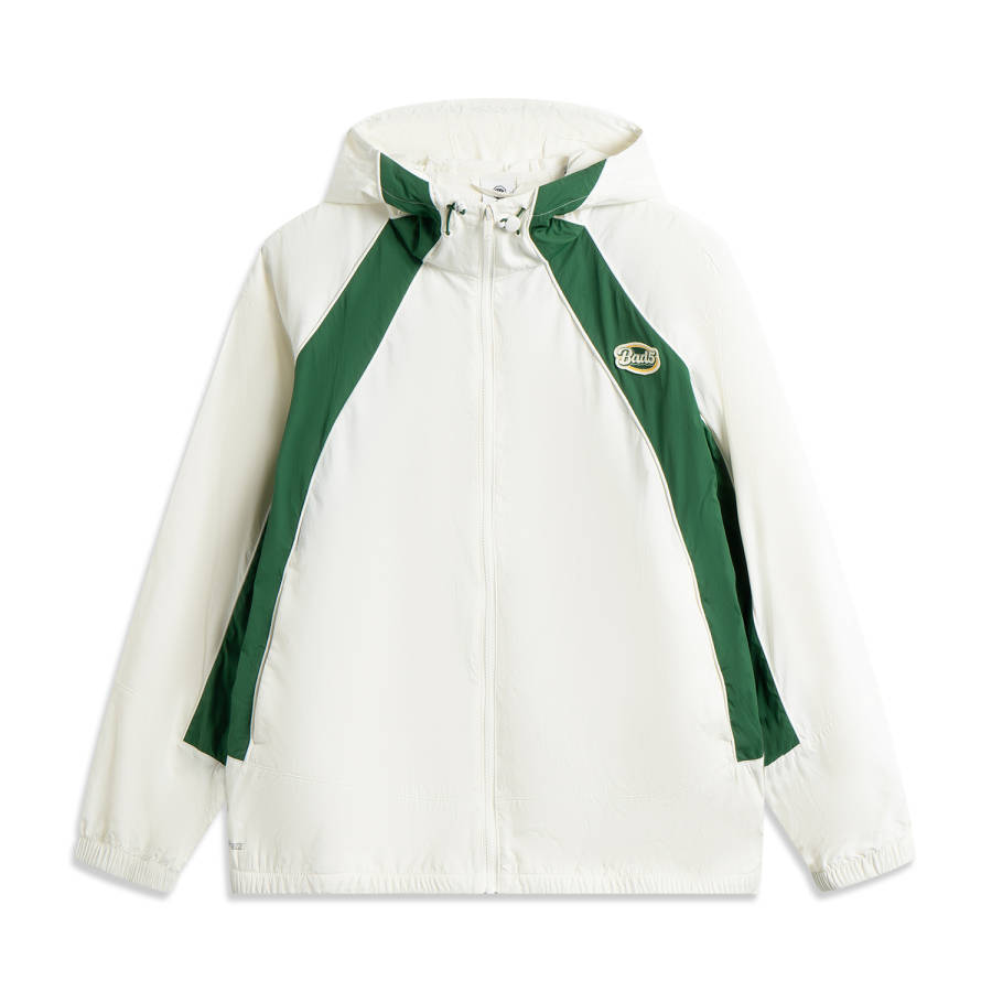 Li-Ning Li Ning Basketball Collection Trench Coat Men's Ivory/Eden Green