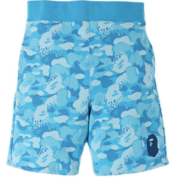 A BATHING APE Bape Fire Camo Sweat Shorts
