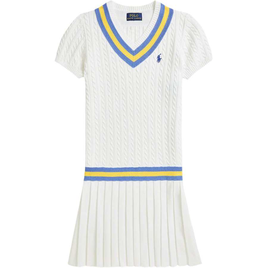 Polo Ralph Lauren Dress SS25 White Kids'