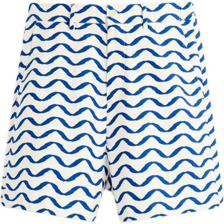 ZARA Casual Shorts Men's Blue/White