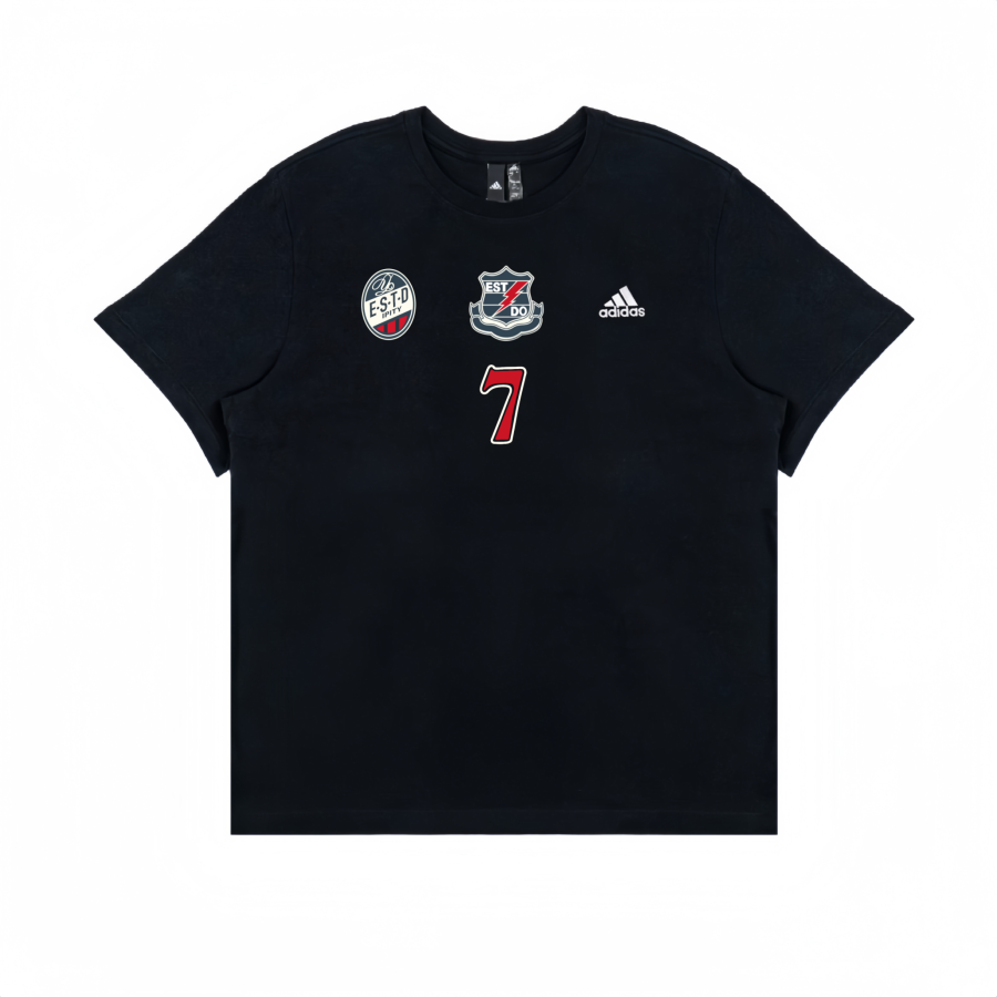 Adidas Adidas T Shirts Unisex Black Crew Neck Moderate Straight Fit