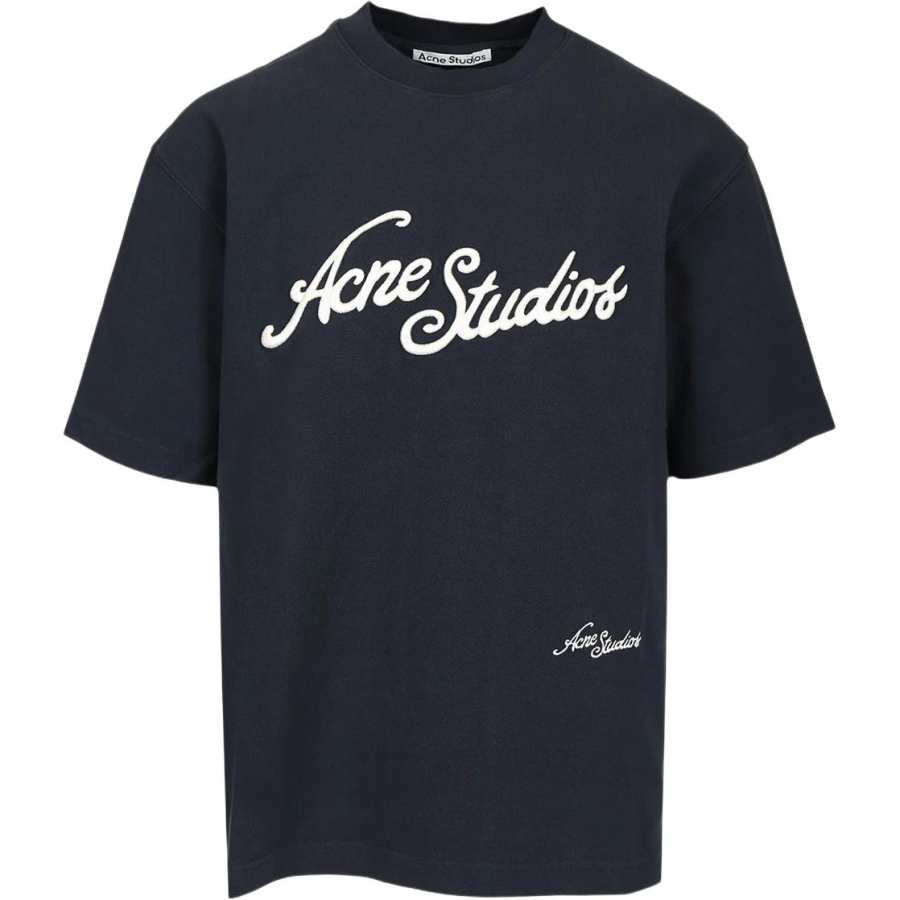 Acne Studios Acne Studios Logo Embroidered Crewneck T Shirt
