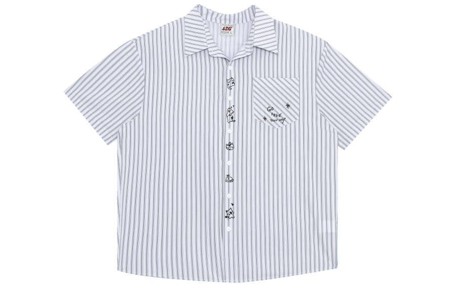 F426 F426 Shirts Unisex Lapel Moderate Shirt