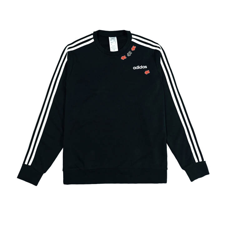 Adidas Adidas Sweatshirts Men's Black Crew Neck Moderate