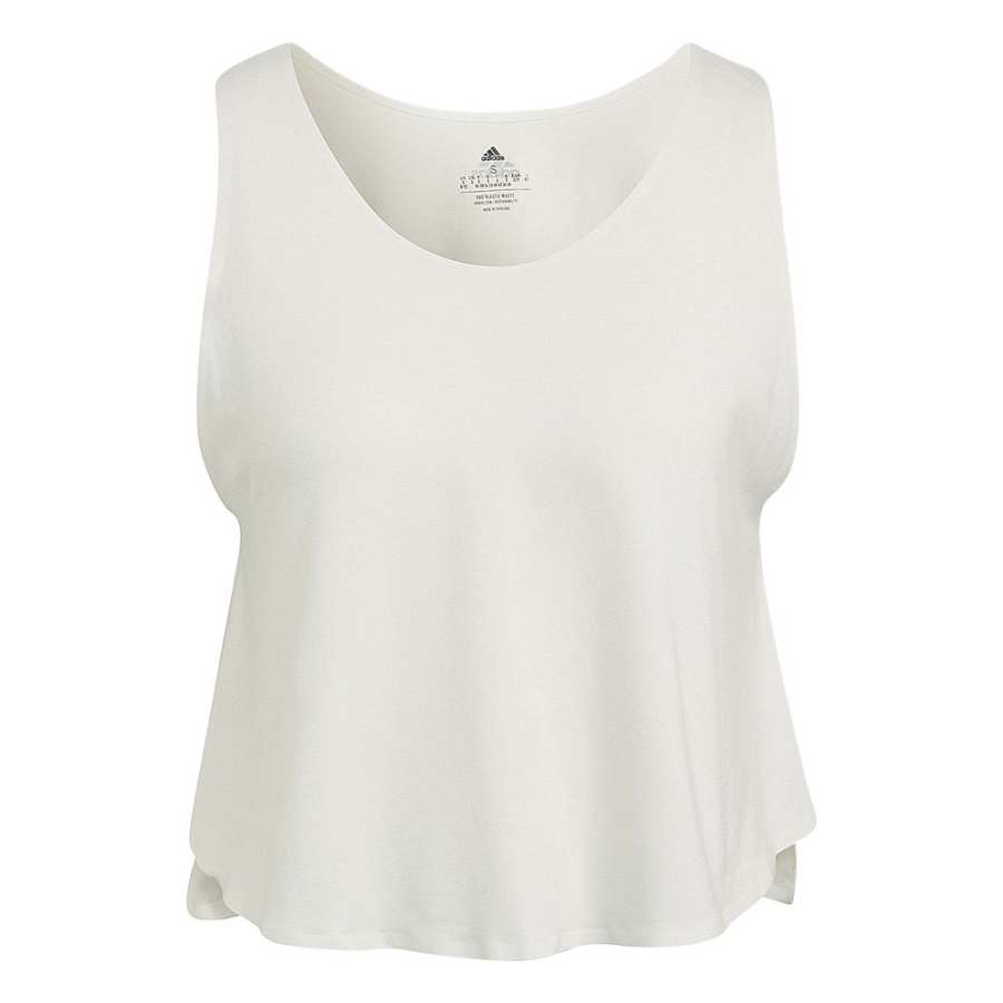 Adidas Adidas Sleeveless Sports Shirts Women's White Other