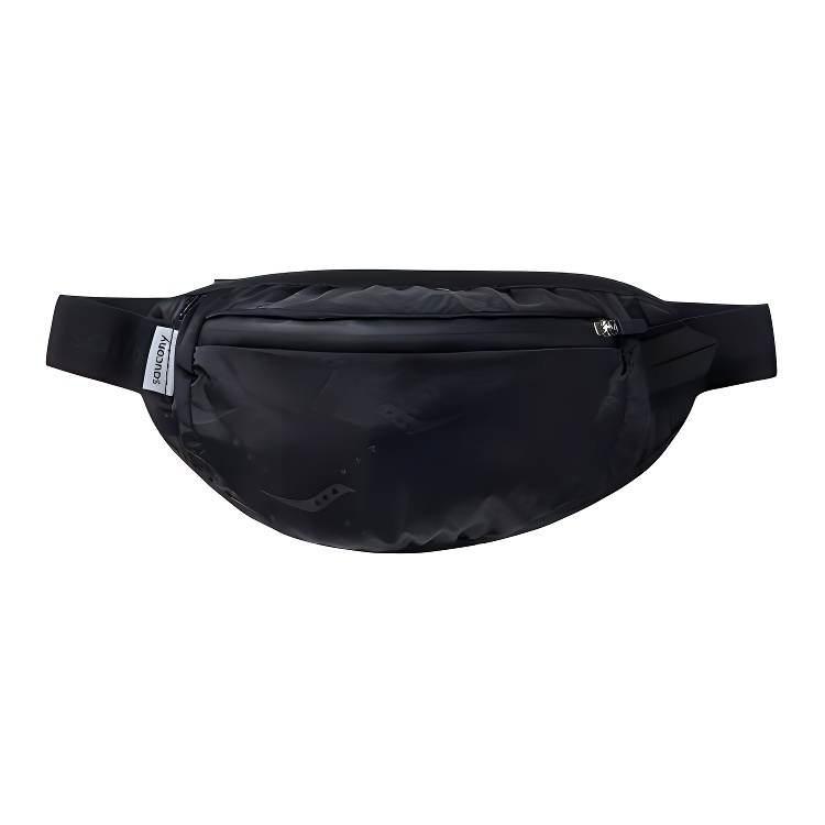 Saucony Fabric Fanny Pack Regular Unisex Jet Black/Pearl White
