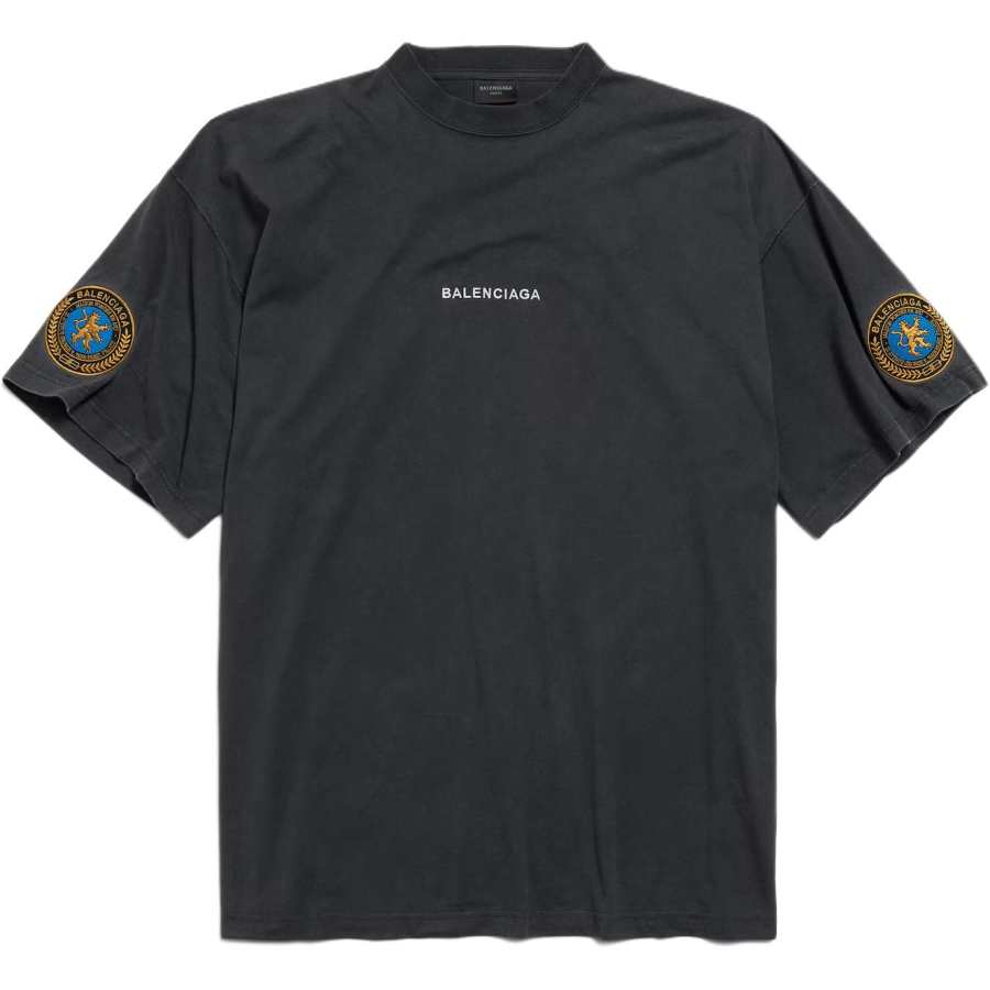 Balenciaga T Shirt Loose Fit Men's Black