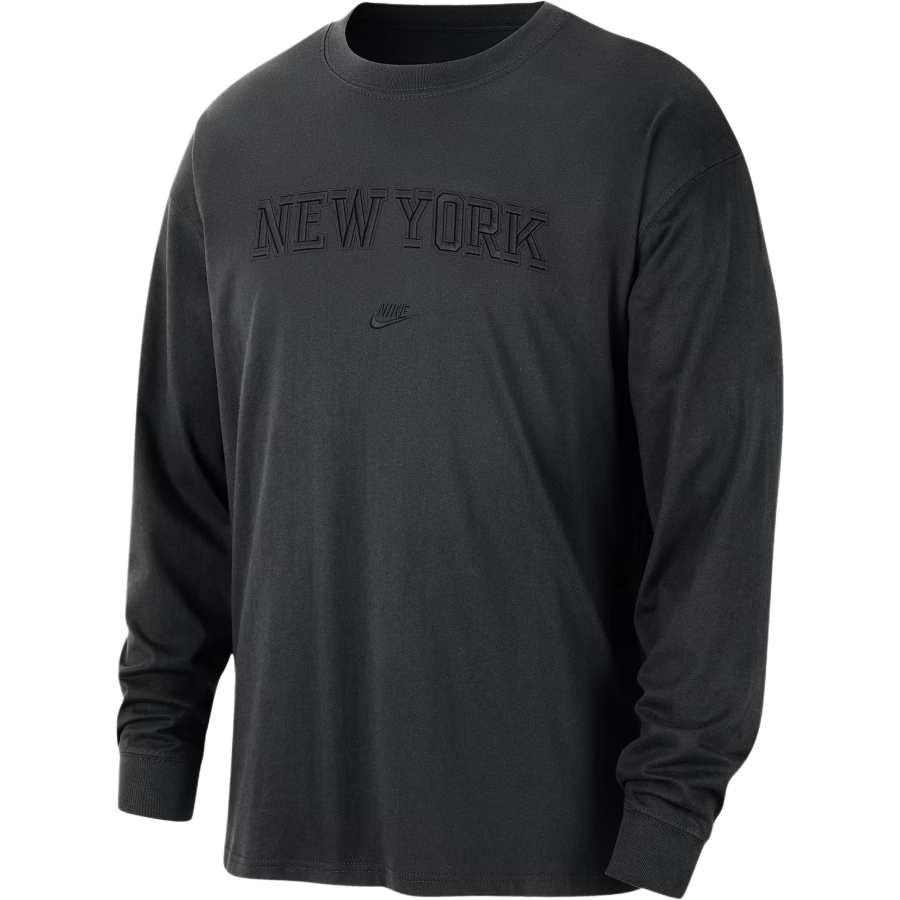 Nike Nike New York Knicks Courtside Premium Essential Men's Nike Nba Long Sleeve T Shirt