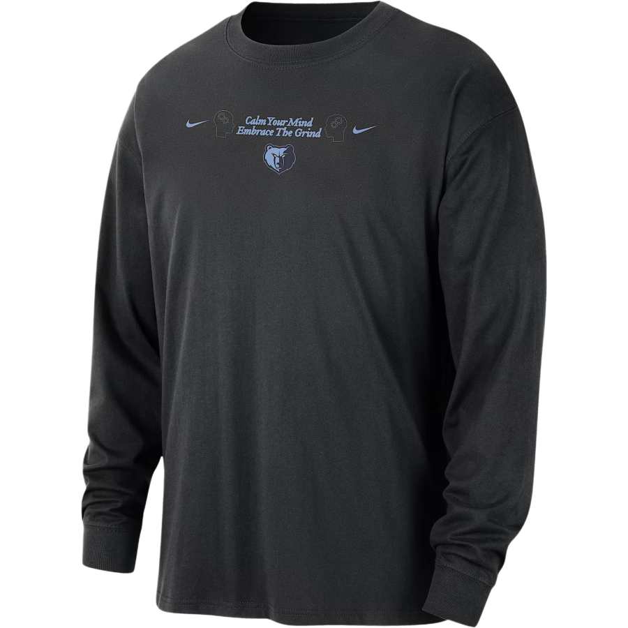 Nike Nike Memphis Grizzlies Courtside Men's Nike Nba Max90 Long-Sleeve T-Shirt