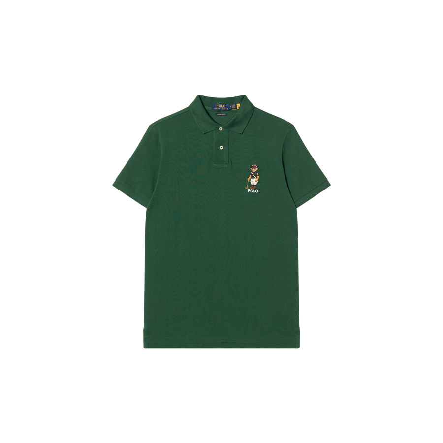 Polo Ralph Lauren SS23 Polo Shirt Custom Slim Fit Men's Green
