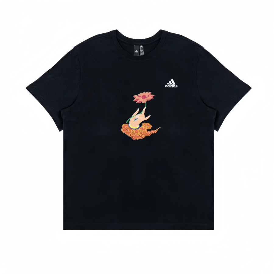 Adidas Adidas T Shirts Unisex Black Crew Neck Straight Fit