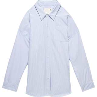 R13 Shirts Women's Blue Lapel Moderate