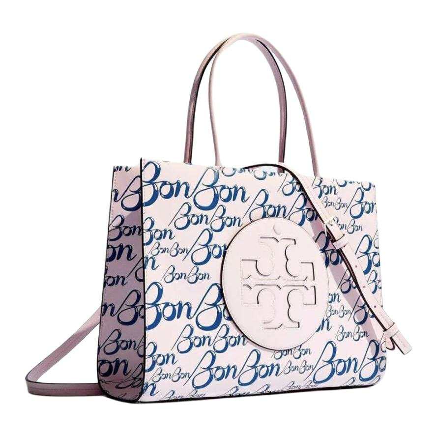 TORY BURCH Ella Bio Tex Susy Tote Bag, Shopping Bag, Shoulder Bag, Handbag Small Women's Candy Pink