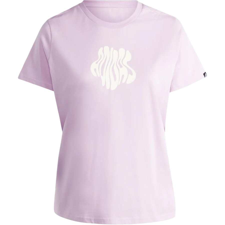 Adidas Adidas Clothing T Shirts Women's Purple Crew Neck