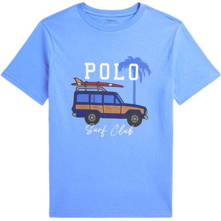 Polo Ralph Lauren T Shirt Standard Hong Kong Island Blue Teenagers