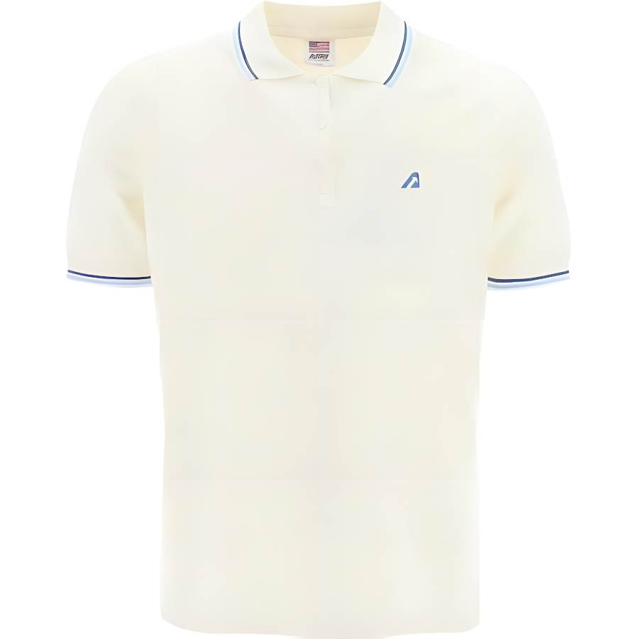 AUTRY Autry logo-patch short-sleeved polo shirt