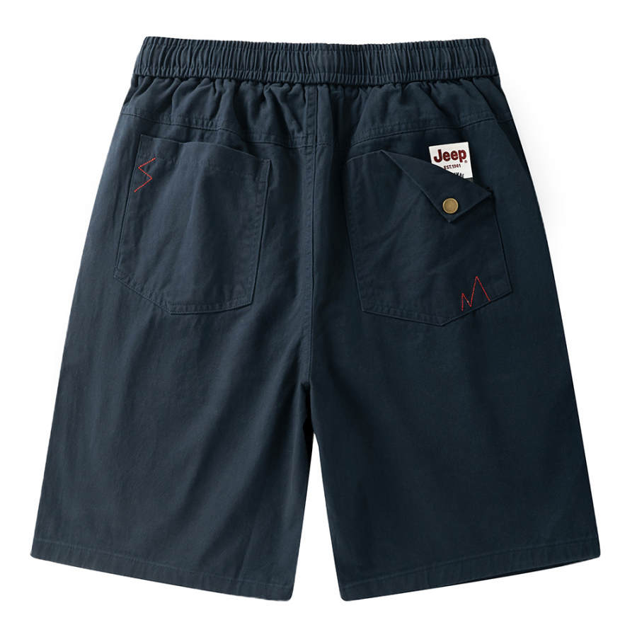 Jeep Casual Shorts Unisex Thin Straight Fit Pants
