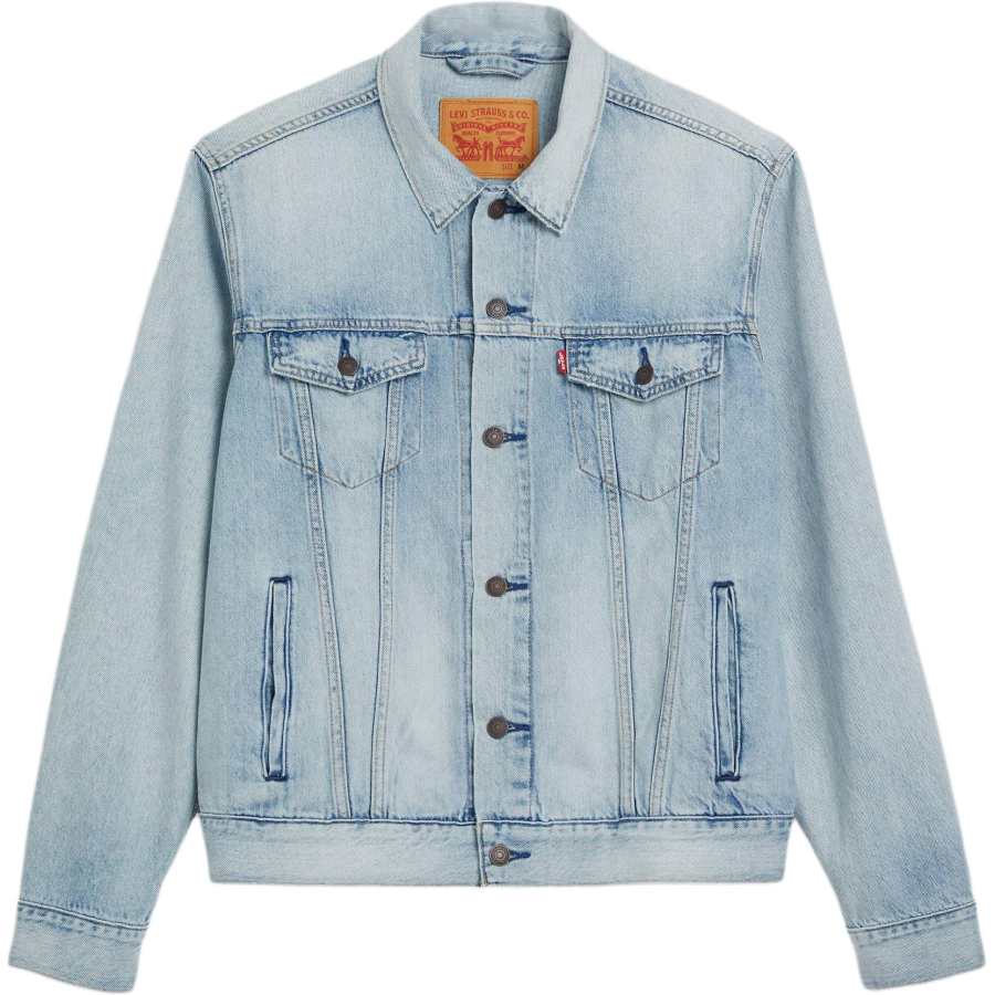 Levis Levis Denim Jackets Men's Light Blue Lapel Moderate