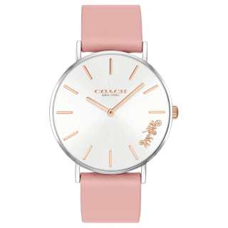 COACH Wrist Watches Quartz Movement Cow Leather Strap 42mm Silver Dial Men's Watches 30m Water Resistant