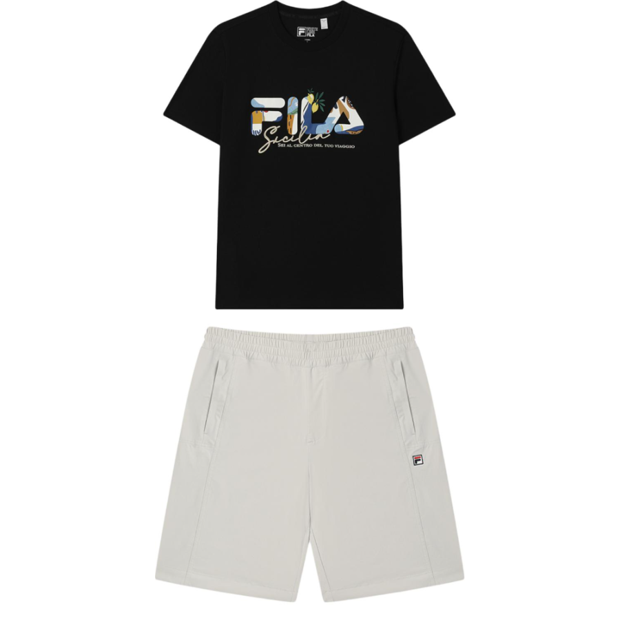 FILA Casual Sportswear Men's Crew Neck Moderate