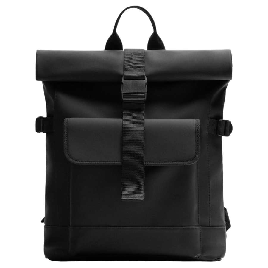 ZARA ZARA Pu Backpack Large Men's Black