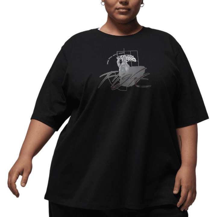 Jordan Jordan Apparel T Shirts Women's Black Crew Neck