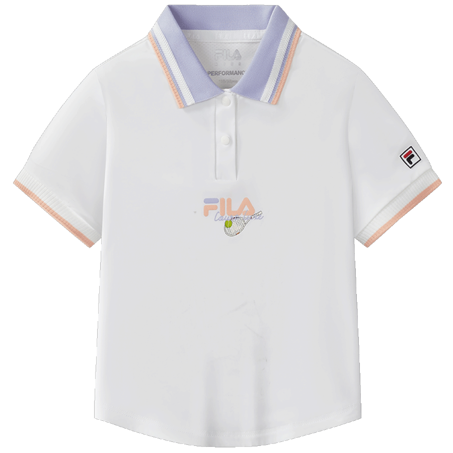 FILA KIDS Polo Shirt Jade White Children Aged 3 7 Years Old
