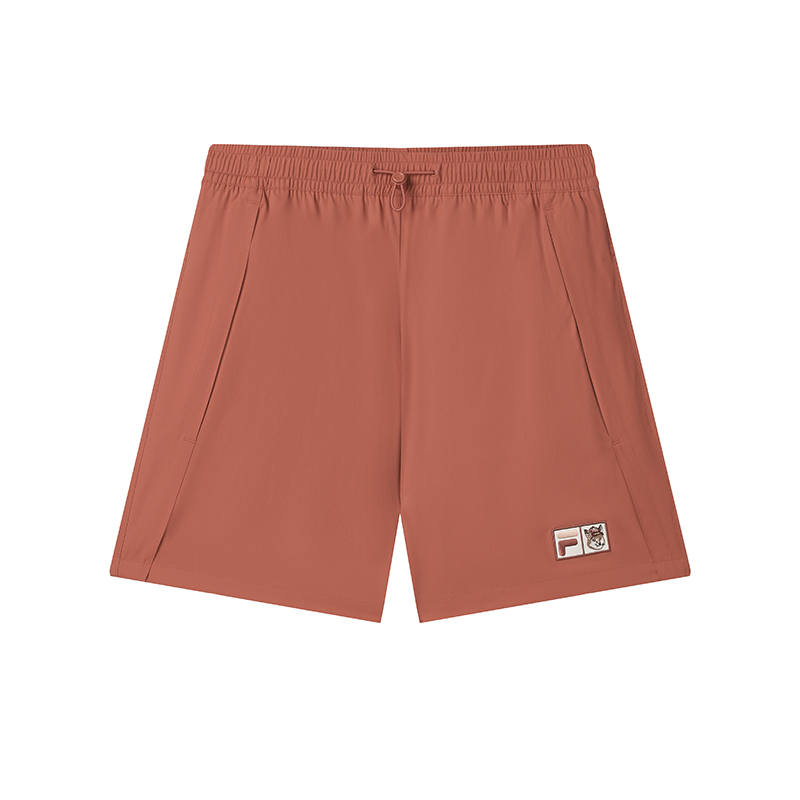 FILA x XIAOHULI,LIANMINGKUAN SS25 Casual Shorts Women's Fine Russet Red