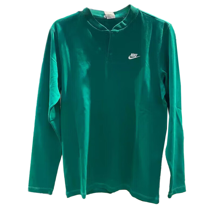 Nike Nike T Shirts Men's Green Henry Collar Moderate