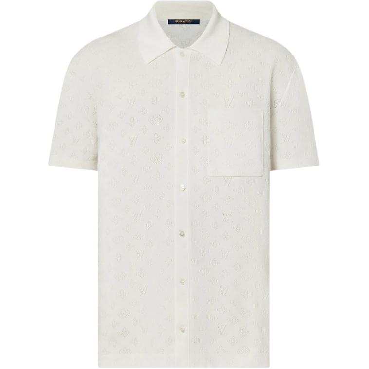 LOUIS VUITTON Louis Vuitton Monogram Pointelle Short-Sleeved Shirt