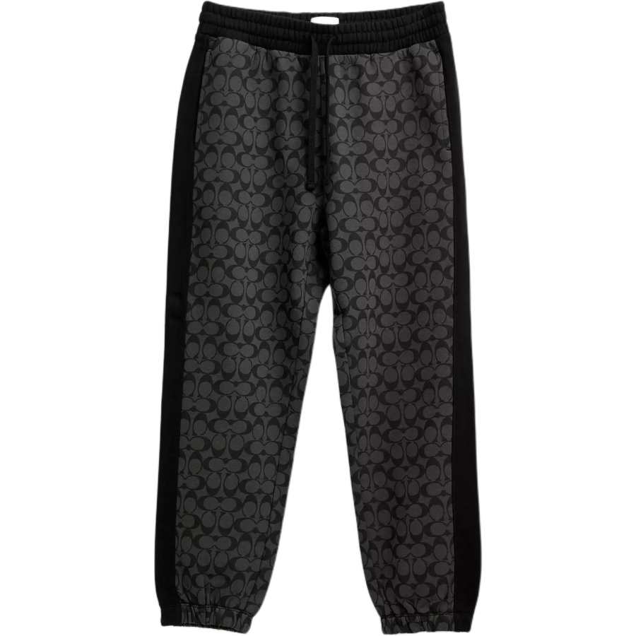 COACH COACH Knitted Sweatpants Men's Charcoal Black