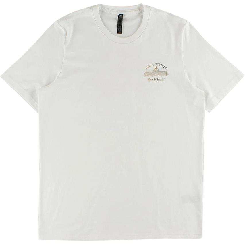 Adidas Adidas Clothing T Shirts Men's White Crew Neck