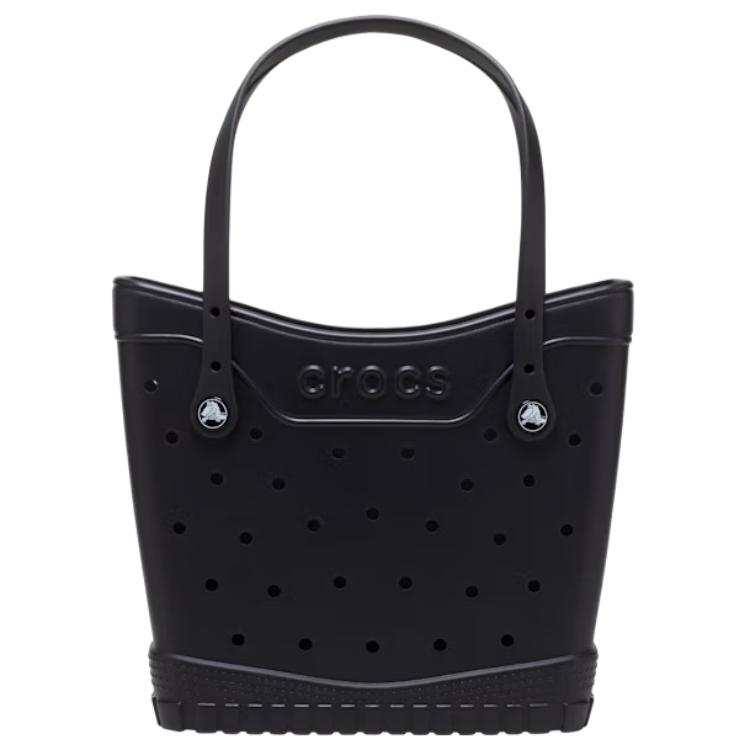 Crocs Brand Logo Tote Bag, Shopping Bag, Handbag Medium Unisex Black