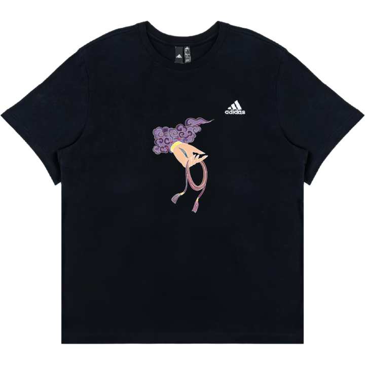Adidas Adidas T Shirts Unisex Black Crew Neck Straight Fit
