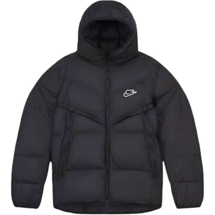 Nike Nike Puffer Jackets Men's Black Hooded Moderate