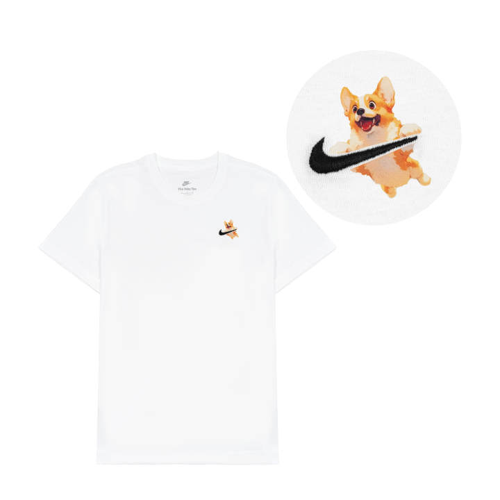 Nike Nike T Shirts Unisex White Crew Neck Moderate Straight Fit