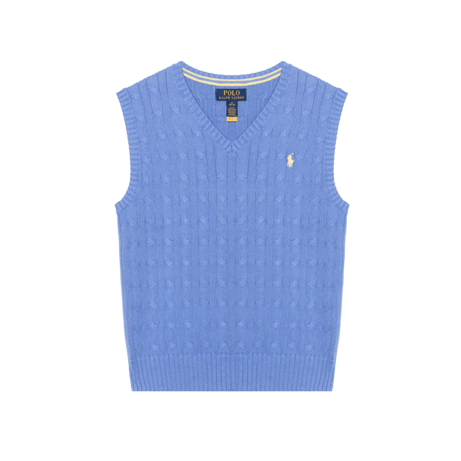 Polo Ralph Lauren Vest FW24 Blue Kids'