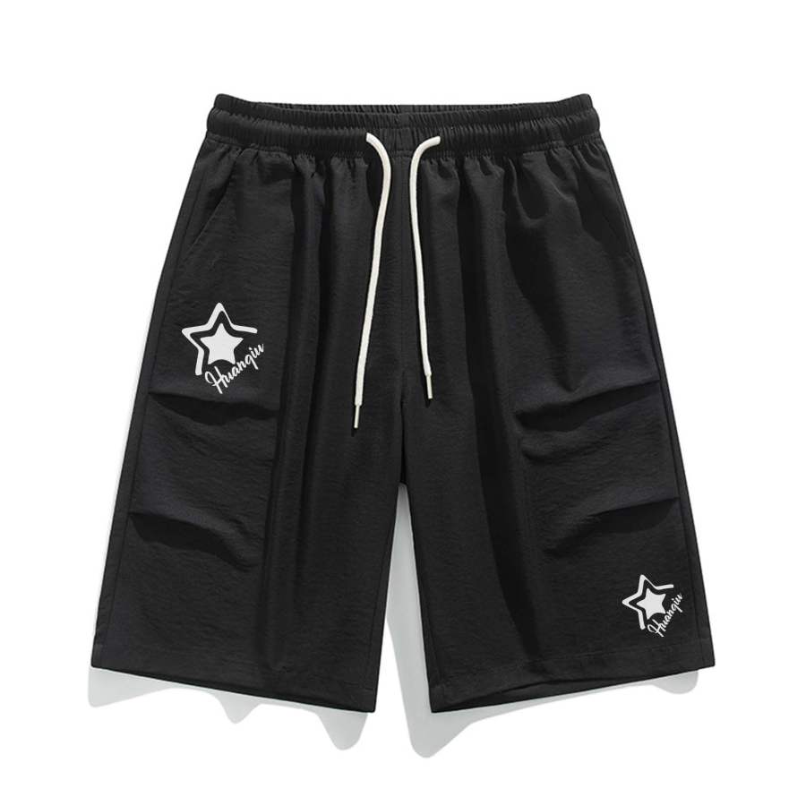 HUANQIU Casual Shorts Unisex Moderate