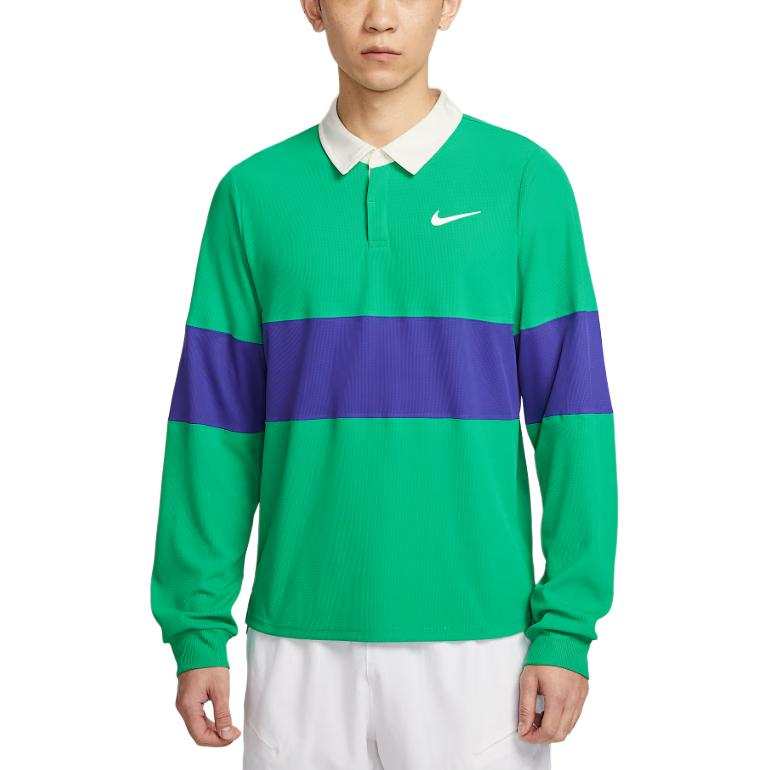 Nike Nike Dri FIT ADVCourt Slam SS25 Tennis Top Men's Stadium Green/Midnight Blue/White
