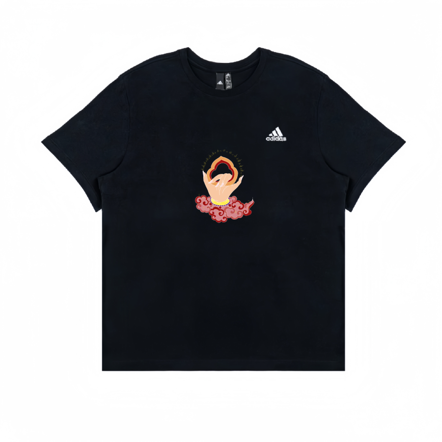 Adidas Adidas T Shirts Unisex Black Crew Neck Straight Fit
