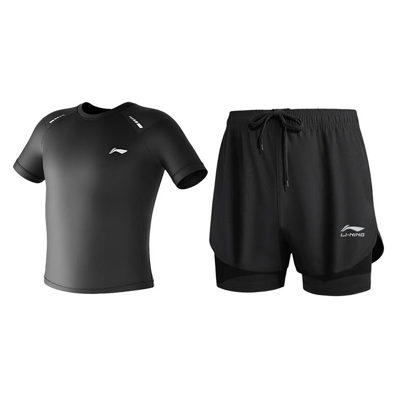 Li-Ning Li Ning Swimsuit Set Men's Black