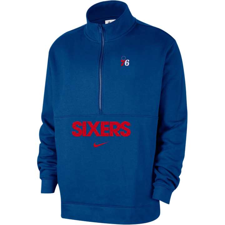 Nike Nike Philadelphia 76ers Club Courtside Men's Nike Nba 1/2-Zip Top