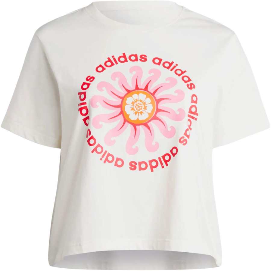 Adidas Adidas Clothing T Shirts Women's Ecru Crew Neck
