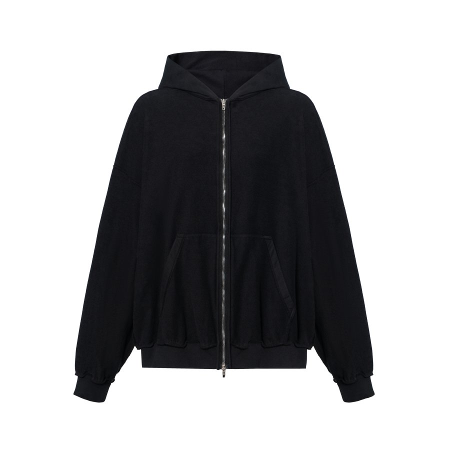 Balenciaga Inside Out Hoodie 'Faded Black/White'