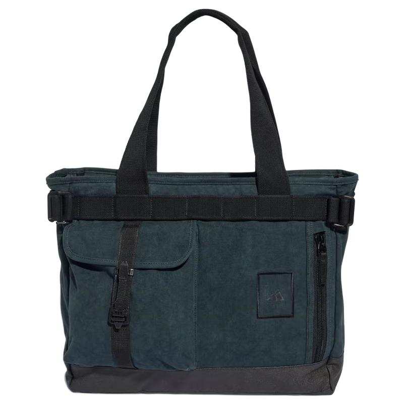 Adidas Adidas Cotton Tote Bag, Shopping Bag, Shoulder Bag, Handbag Unisex Charcoal Black