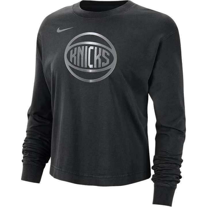 Nike Nike New York Knicks Courtside Women's Nike Nba Shine Boxy Long-Sleeve T-Shirt