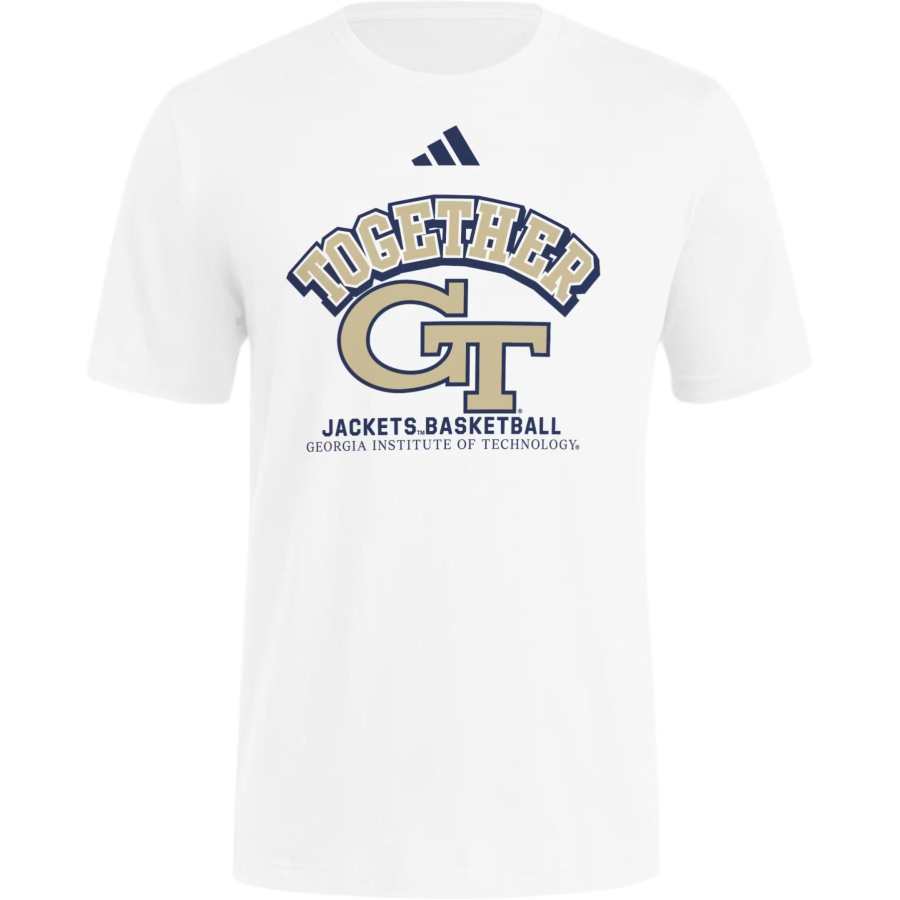 Adidas Adidas Free Shipping With AdiClub Georgia Tech Yellowjackets College Basketball Shooting Shirt