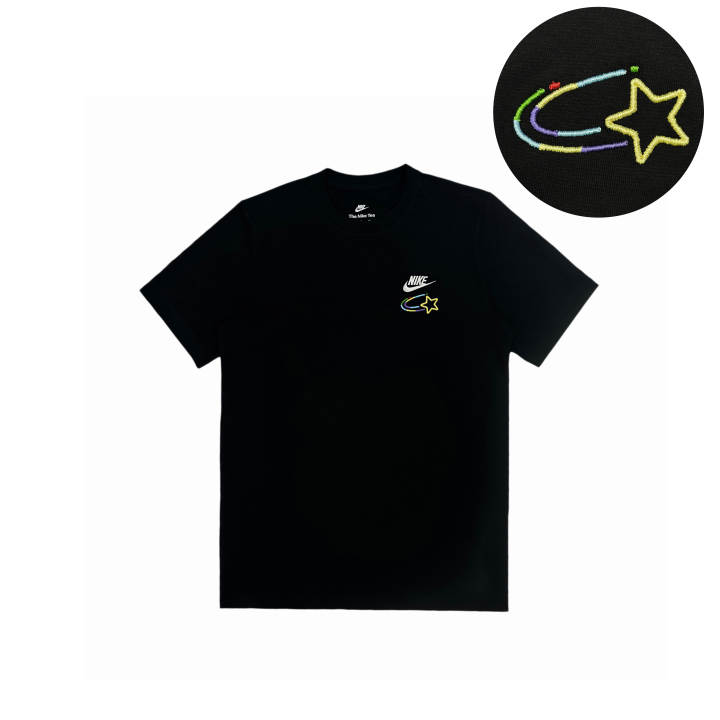 Nike Nike T Shirts Unisex Black Crew Neck Straight Fit