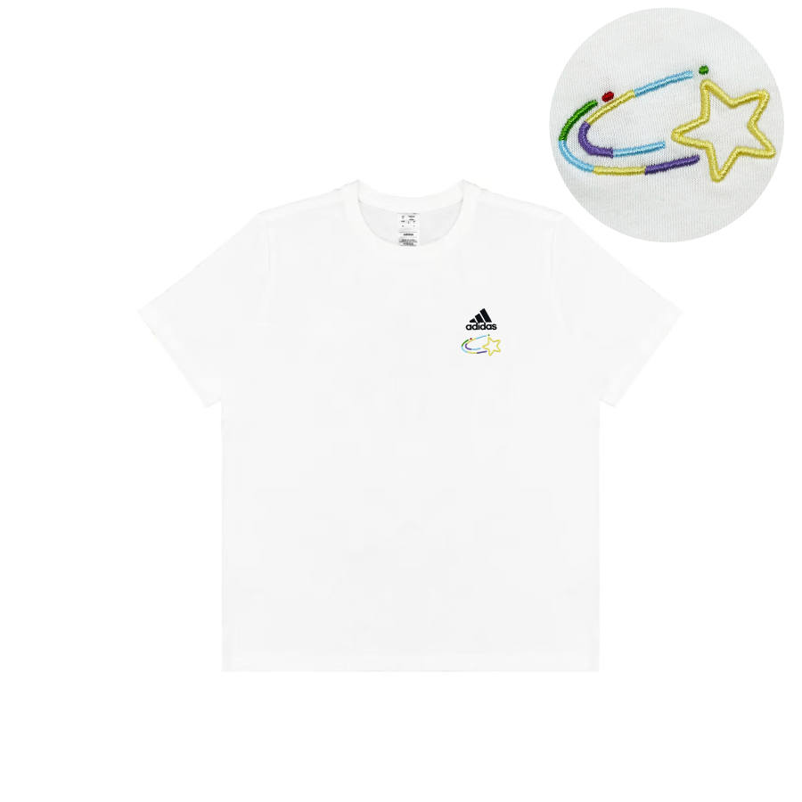 Adidas Adidas T Shirts Unisex White Crew Neck Straight Fit
