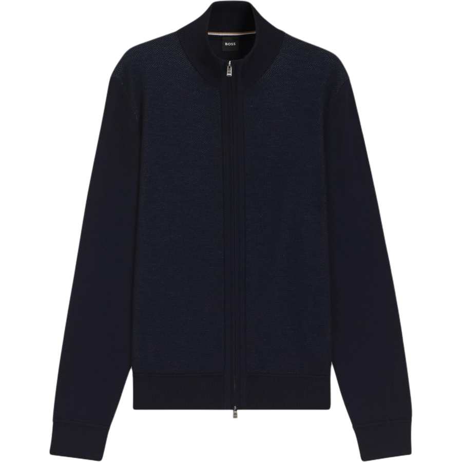Hugo Boss Zip-Up High Neck Cardigan